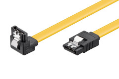 goobay goobay Kabel datový SATA 6 Gb/s, lomený dolů, západky, 0,3m