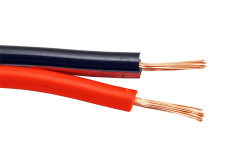 goobay goobay Kabel k reproduktorům, 2x 0,5mm2, OFC měď, černo červený, 50m