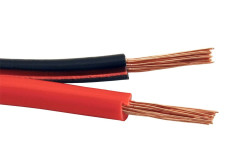 goobay goobay Kabel k reproduktorům, 2x1,5mm2, OFC měď, černo červený, 10m