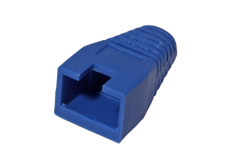 Ostatní DATACOM Krytka konektoru RJ45 na kulatý kabel, s výřezem,  1ks, modrá