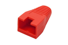 Ostatní DATACOM Krytka konektoru RJ45 na kulatý kabel, s výřezem,  1ks, červená