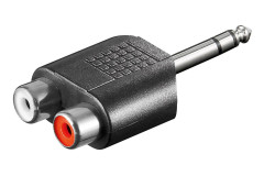 goobay goobay Redukce jack 6,35 M - 2x cinch F