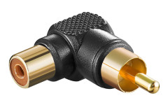 goobay goobay Spojka Cinch F - Cinch M, zlacená, úhlová