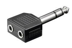 goobay goobay Redukce jack 6,35 M - 2x jack 3,5 F