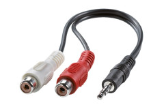 Value Value Kabelová redukce jack 3,5M - 2x cinch(F), 0,2m