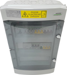 JK Elektrický rozvaděč FV3AC40CS25WMB. 3-fázový, AC, 10KW, manuální přepínač sítě a zálohy, wallbox příprava