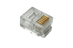 Solarix Solarix Konektor RJ12 CAT3 UTP 6p6c nestíněný neskládaný na licnu KRJ12/100