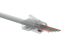 Solarix Solarix Univerzální EASY konektor RJ45 CAT6 UTP 8p8c na drát i licnu SXRJ45-6-UTP-EASY