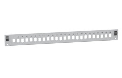 Solarix Solarix Čelo optické vany 1U pro 24SC simplex/LC duplex/E2000 RAL7035 s montážními otvory v2 FP2-1U-24SCS-G