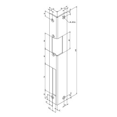 ASSA ABLOY CZSK Assa Abloy montážní rohová lišta pro elektrický otvírač FAB16