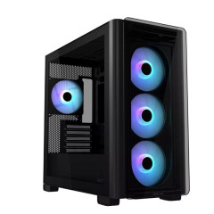 ASUS Taiwan ASUS case A23 PLUS TG ARGB, Mini Tower, průhledná bočnice, 4x120mm ARGB Fan, černá