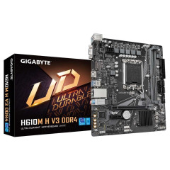 Gigabyte GIGABYTE MB Sc LGA1700 H610M H V3 DDR4, Intel H610, 2xDDR4, 1xHDMI, 1xVGA, mATX