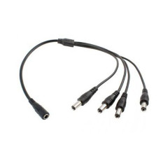 CCTV-RX Taiwan Napájecí kabel - rozbočovač spliter 1 samice - 4 samci