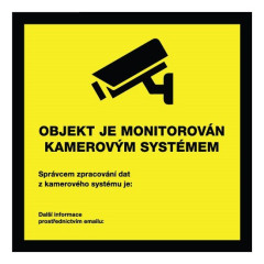 CCTV Výstražná samolepka obrázek venkovní kamery