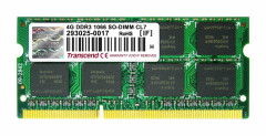 Transcend TRANSCEND SODIMM DDR3 4GB 1066MHz 2Rx8 CL7 JetRam™ Retail
