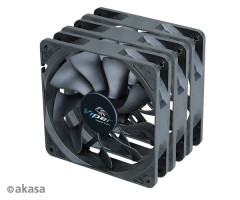 AKASA ventilátor Akasa - 12 cm VIPER S-flow 3ks B