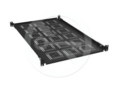 Solarix Solarix Police 19" 1U 750mm pevná BK úchyt na přední i zadní lišty UP-17-B