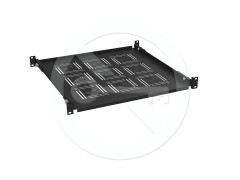 Solarix Solarix Police 19" 1U 450mm pevná BK úchyt na přední i zadní lišty UP-14-B