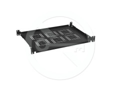 Solarix Solarix Police 19" 1U 350mm pevná BK úchyt na přední a zadní lišty UP-13-B