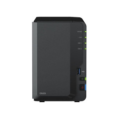 Synology Synology DS223 DiskStation (4C/RealtekRTD1619B/1,7GHz/2GBRAM/2xSATA/2xUSB3.2/1xGbE)