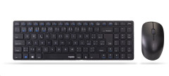 Rapoo RAPOO set klávesnice+myš 9300M, Wireless Multi-Mode Slim Mouse and Ultra-Slim Keyboard, černá