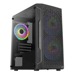 Eurocase Technology AEROCOOL skříň MC G Trinity, Micro tower, 1x USB 3.0, 1x USB 2.0, 2x audio, bez zdroje