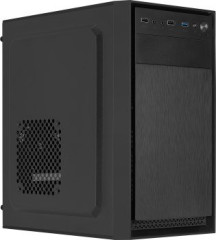 Eurocase Technology EUROCASE skříň MC X104 black, micro tower, 1x USB 3.0, 2x USB 2.0, 2x audio, bez zdroje