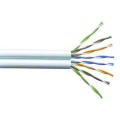 CCTV Twin UTP kabel Cat5e, PVC, bílý, 2x 4 páry