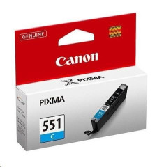 Canon Canon CARTRIDGE CLI-551C azurová pro Pixma iP, Pixma iX, Pixma MG a Pixma MX 6850, 725x, 925, 8750 (332 str.)