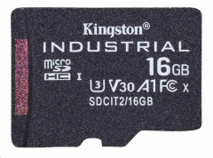 Kingston Kingston MicroSDHC karta 16GB Industrial C10 A1 pSLC Card Single Pack