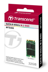 Transcend TRANSCEND Industrial SSD MTS400 32GB, M.2 2242, SATA III 6Gb/s, MLC