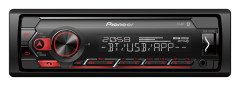 Pioneer Pioneer MVH-S320BT autorádio s USB a Bluetooth červené