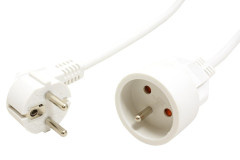 Value Value Kabel síťový prodlužovací 230V, CEE 7/7 (M-F), 5m, bílý